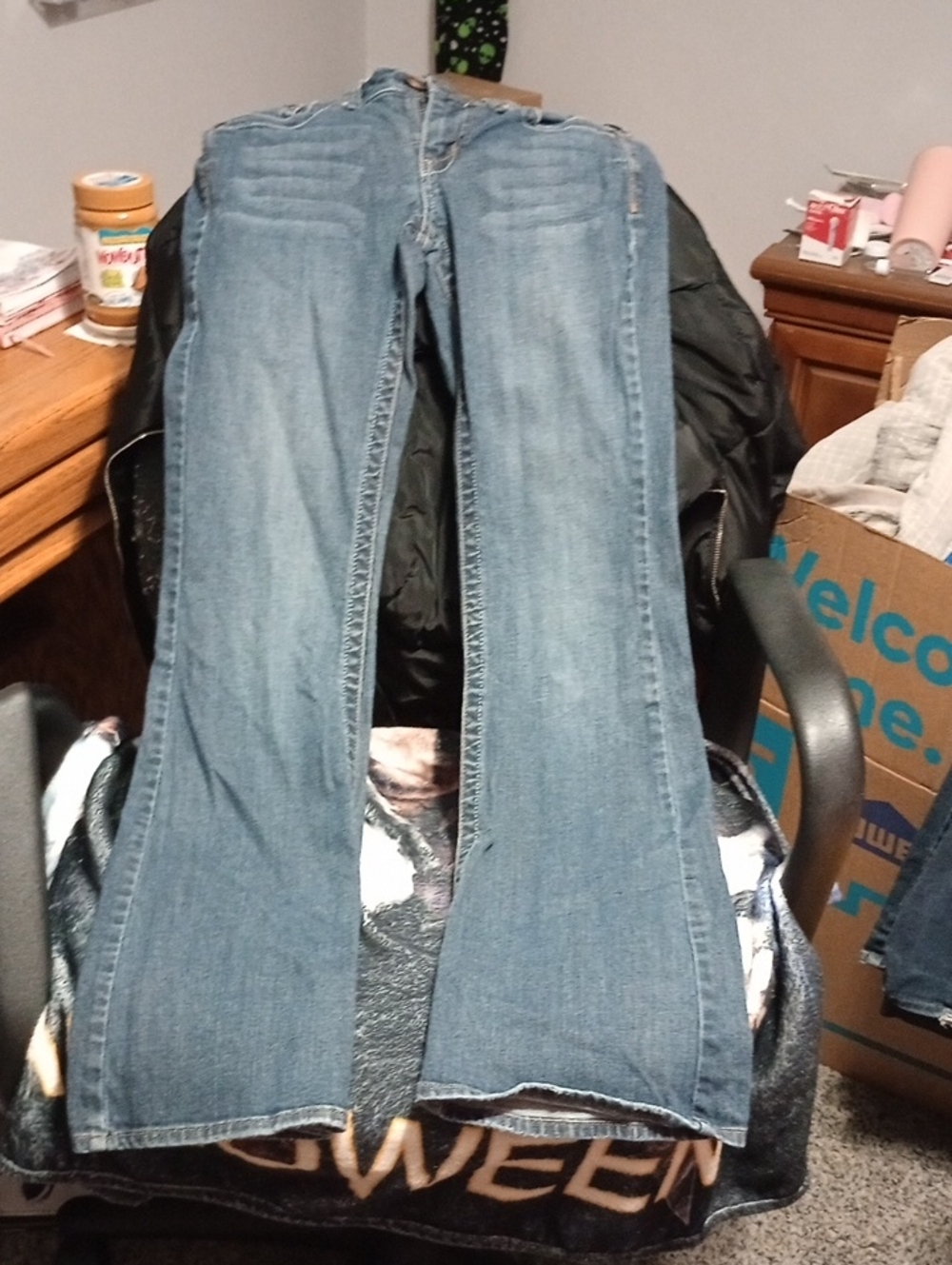 Candie's Medium Blue Flared Jeans 2 Pair For The Price Of One!